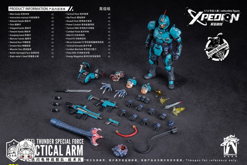 【予約商品】Powerspotoy Xpedion 1/12 モトディアン＆プラットフォーム 豪華版 塗装済み可動フィギュア