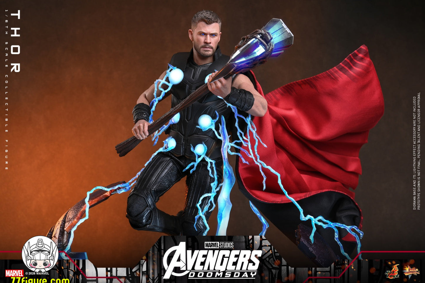 【予約商品】Hot Toys 1/6 MMS918『アベンジャーズ：ドゥームズデイ』ソー 通常版 塗装済み可動フィギュア