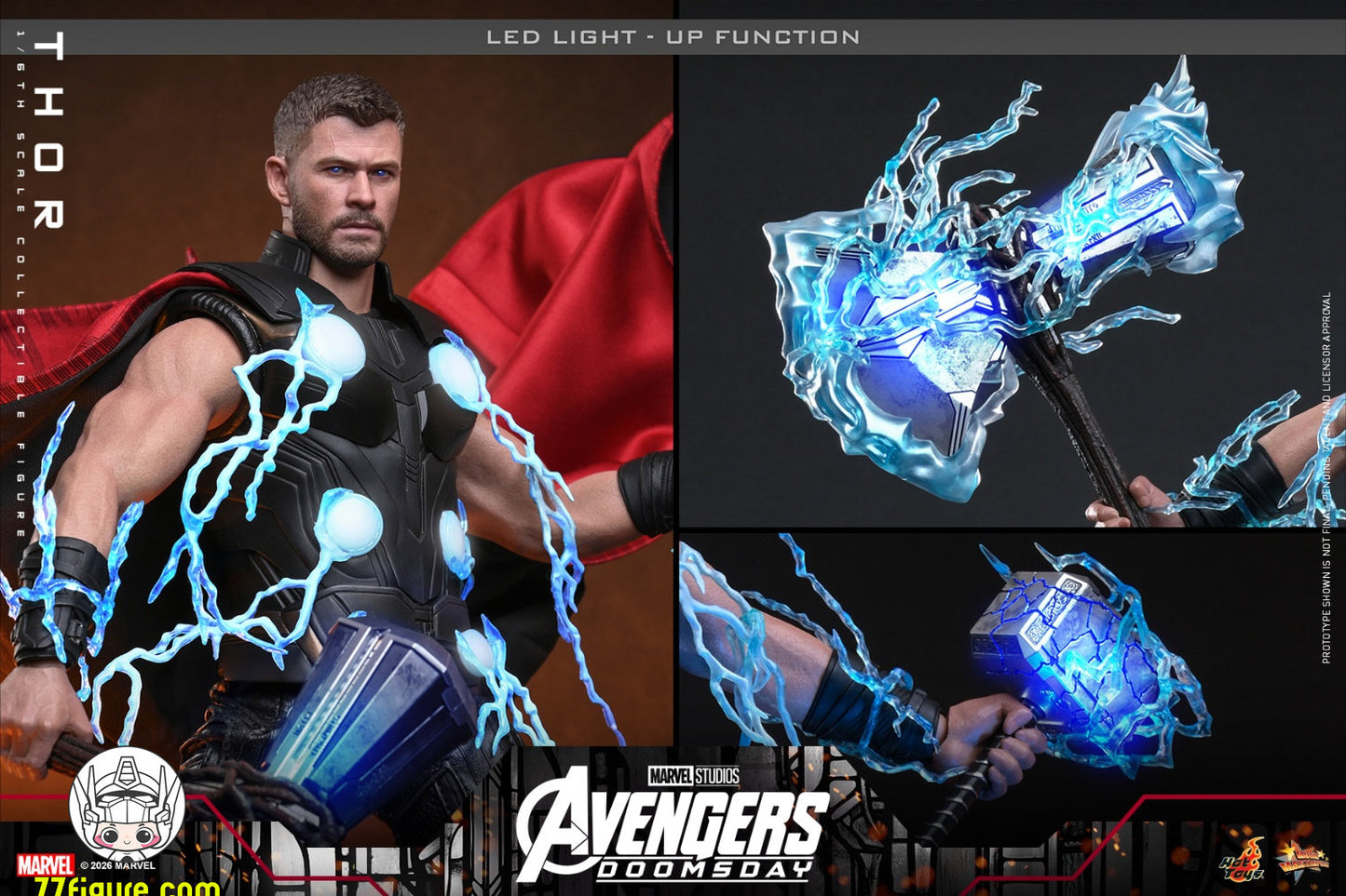 【予約商品】Hot Toys 1/6 MMS918『アベンジャーズ：ドゥームズデイ』ソー 通常版 塗装済み可動フィギュア