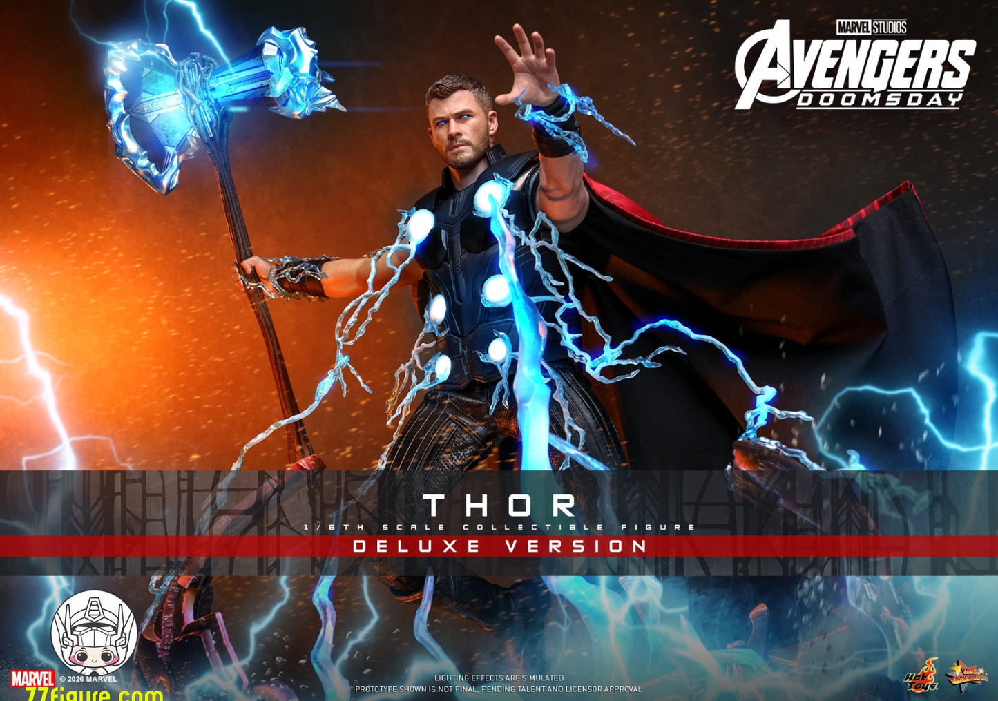 【予約商品】Hot Toys 1/6 MMS919『アベンジャーズ：ドゥームズデイ』ソー 豪華版 塗装済み可動フィギュア