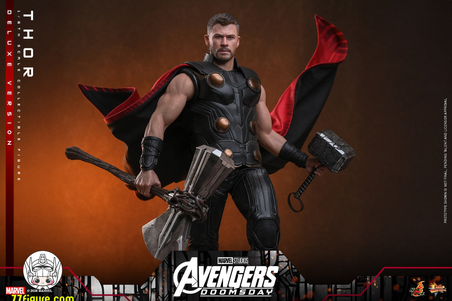 【予約商品】Hot Toys 1/6 MMS919『アベンジャーズ：ドゥームズデイ』ソー 豪華版 塗装済み可動フィギュア