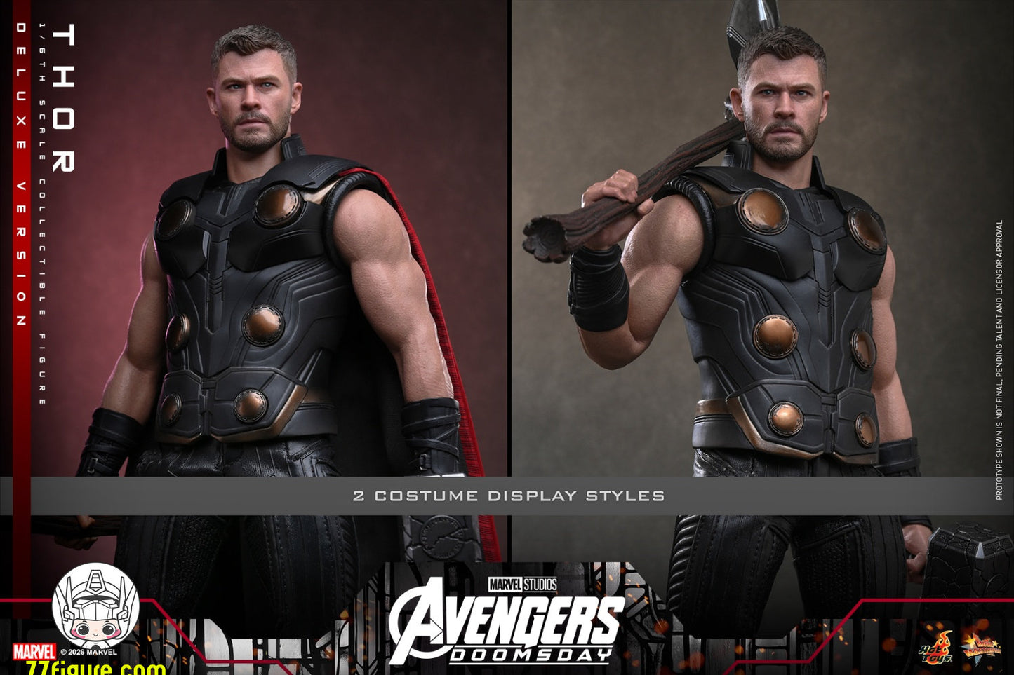 【予約商品】Hot Toys 1/6 MMS919『アベンジャーズ：ドゥームズデイ』ソー 豪華版 塗装済み可動フィギュア