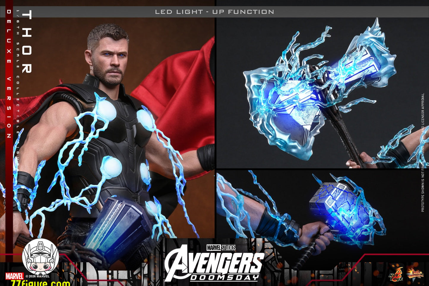 【予約商品】Hot Toys 1/6 MMS919『アベンジャーズ：ドゥームズデイ』ソー 豪華版 塗装済み可動フィギュア