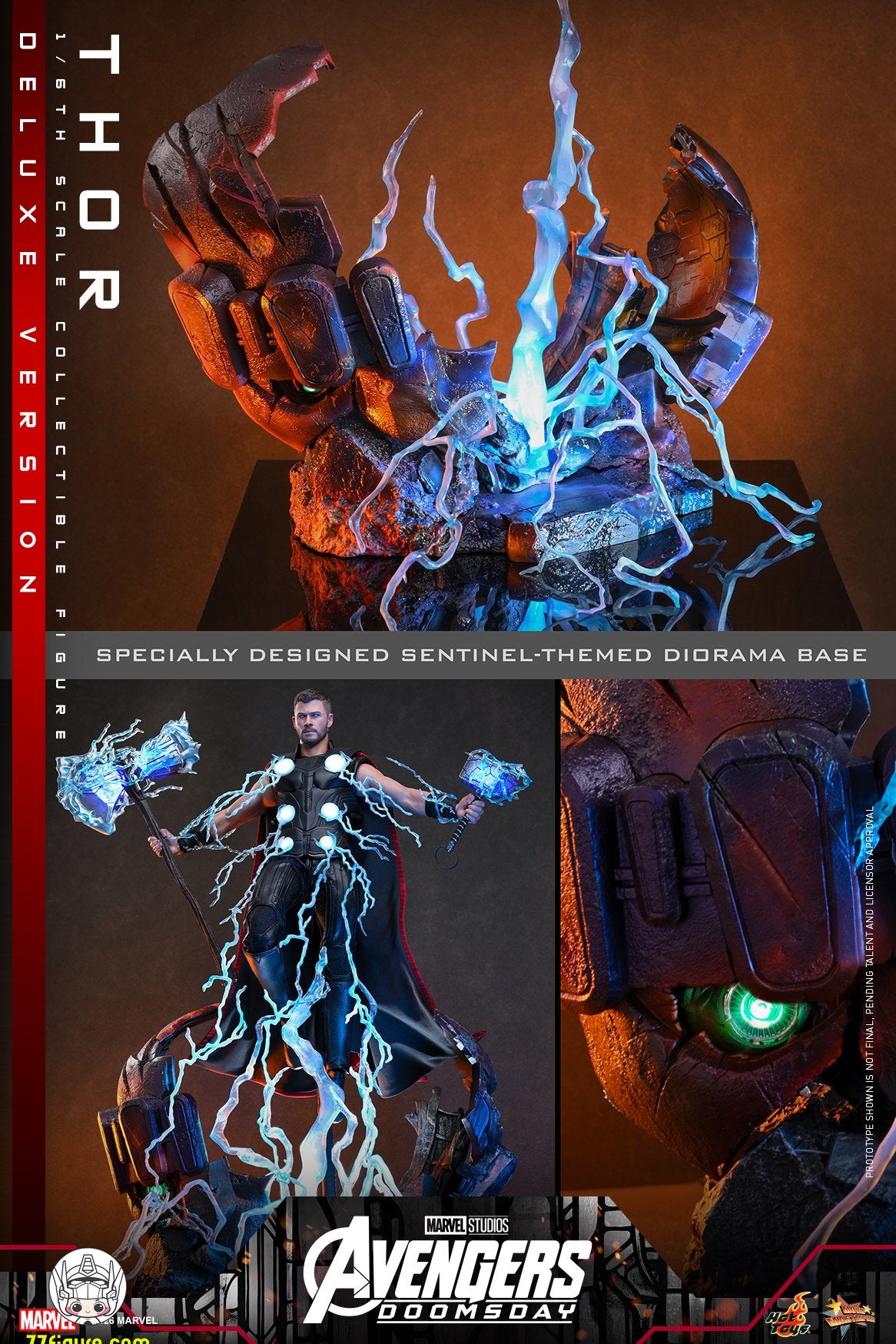 【予約商品】Hot Toys 1/6 MMS919『アベンジャーズ：ドゥームズデイ』ソー 豪華版 塗装済み可動フィギュア
