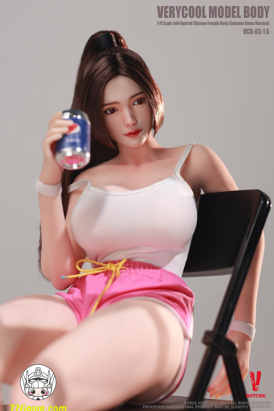 Verycool 1/6 VCD-03-1A 3号シリコン女性素体 豊満体型 色白肌 サマールームウェアVer. 塗装済み可動フィギュア