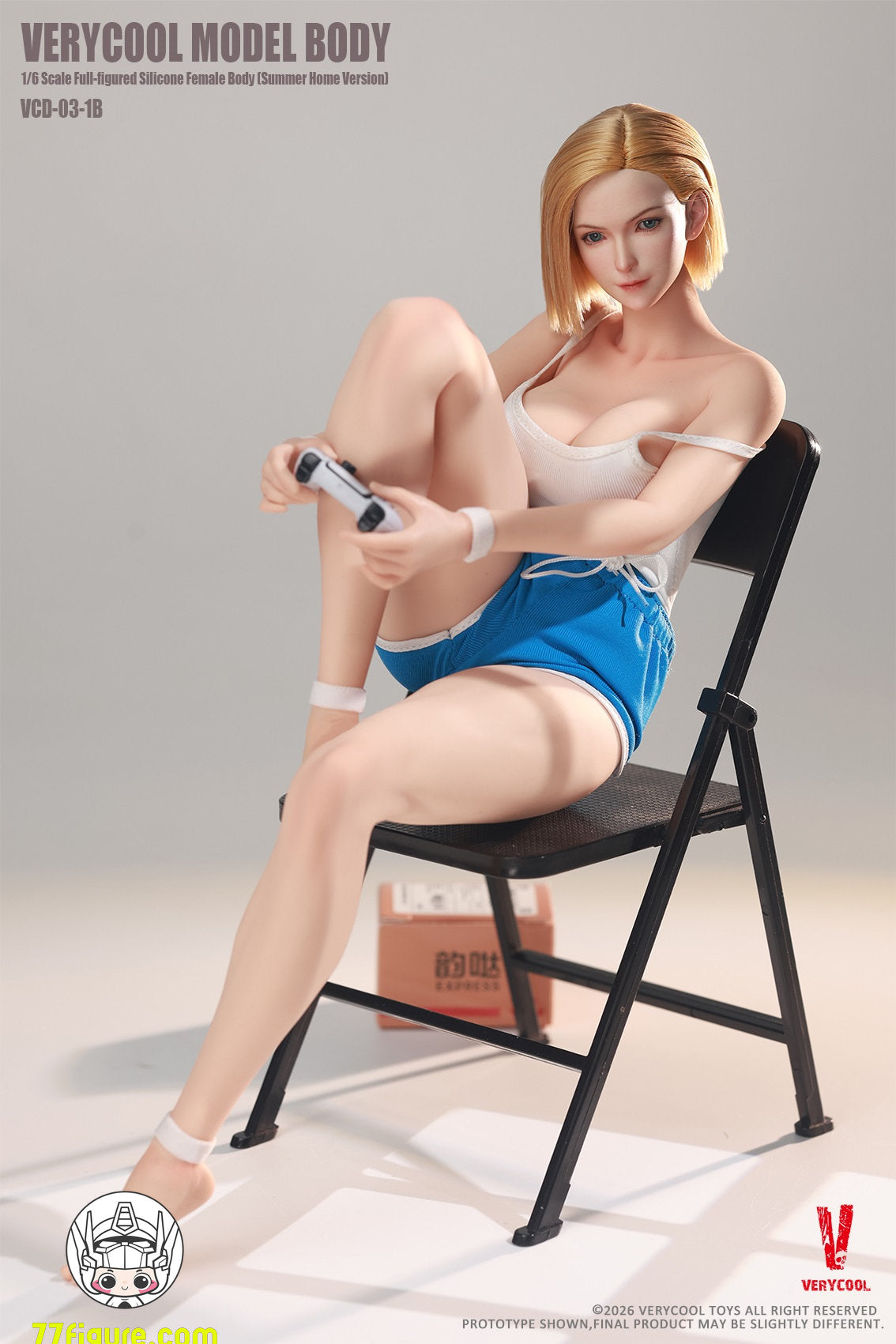 Verycool 1/6 VCD-03-1B 3号シリコン女性素体 豊満体型 自然肌 サマールームウェアVer. 塗装済み可動フィギュア