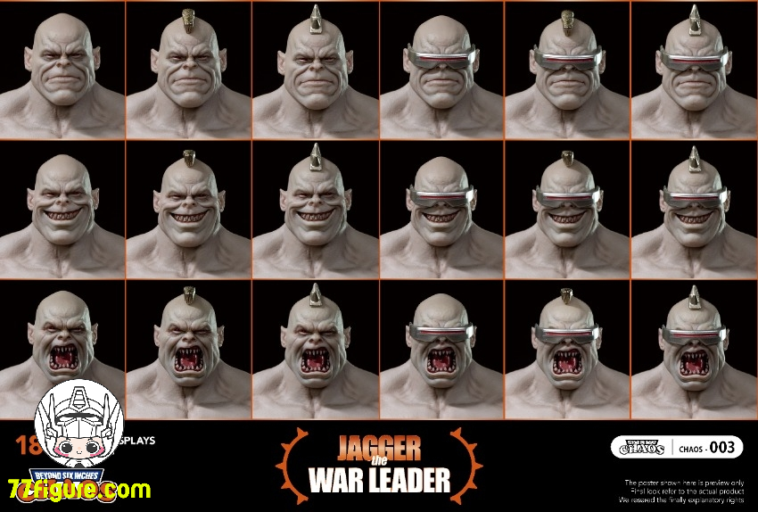 【予約商品】CHAOS 1/12 003 ザ・ウォーリーダー ジャガー 塗装済み可動フィギュア