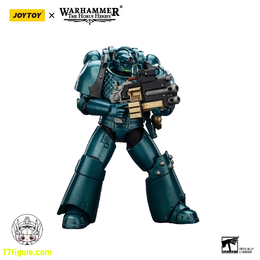 【品切れ】ジョイトイ JoyToy Source 1/18 『ウォーハンマー ホルスの異端』アルファ・レギオン ヘッドハンター ベインストライク コンビボルターとパワーダガー付き 塗装済み可動フィギュア