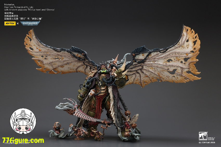 【予約商品】ジョイトイ JoyToy Source 1/18 『ウォーハンマー40K』モータリオン ナーグルのデーモン・プライマーク 古代の武器「ランタン」と「サイレンス」付き 塗装済み可動フィギュア