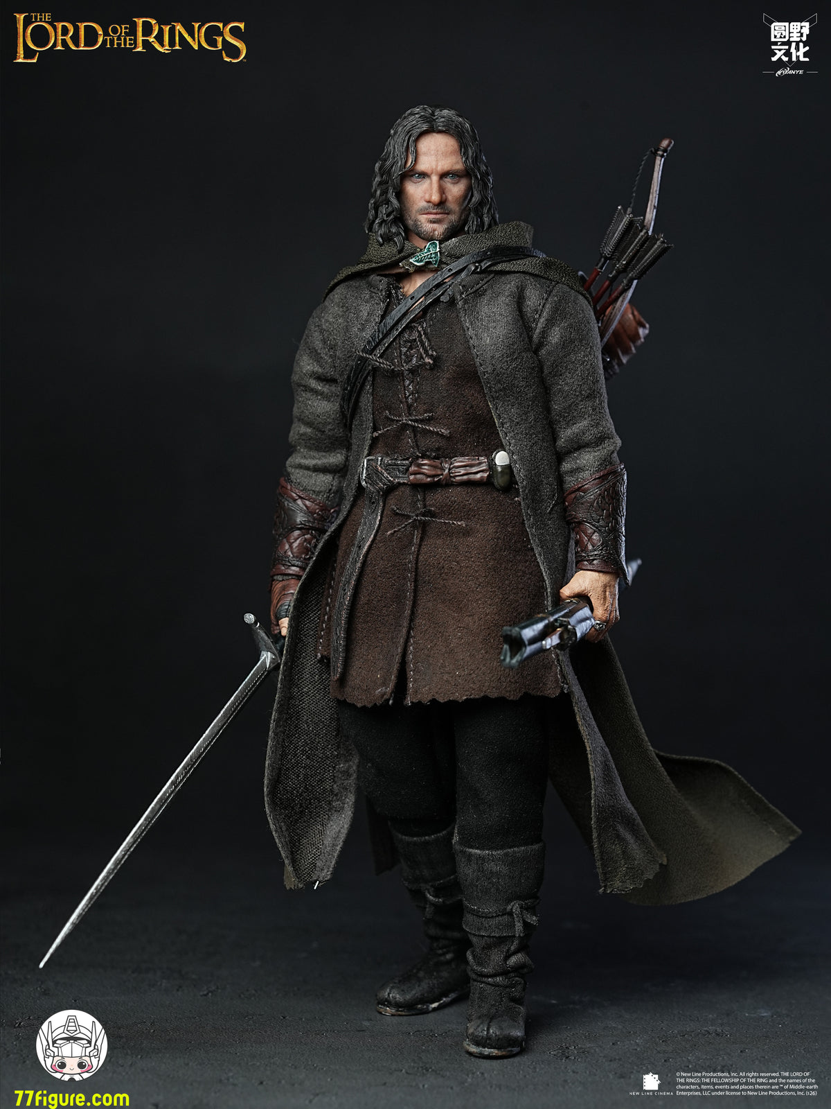 【予約商品】Round Culture X Nottaa Collection 1/12 『ロード・オブ・ザ・リング／二つの塔』 アラゴルン コレクターズ版 塗装済み可動フィギュア