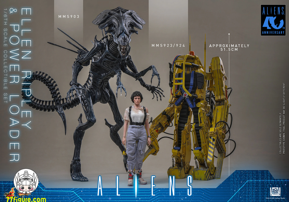 【予約商品】Hot Toys 1/6 MMS923『エイリアン2』エレン・リプリー＆パワーローダー セット 塗装済み可動フィギュア