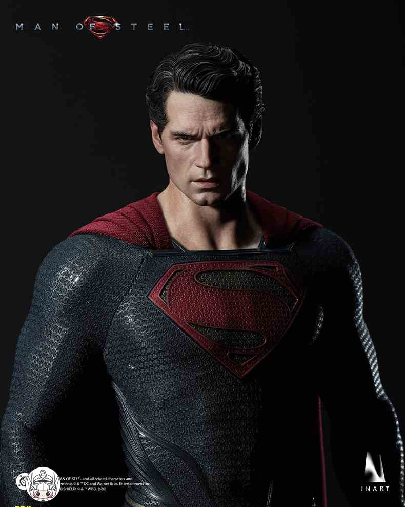 【予約商品】INART 1/6 AgA042 スーパーマン：マン・オブ・スティール スーパーマン ダブルヘッドスカルプトVer. 塗装済み可動フィギュア