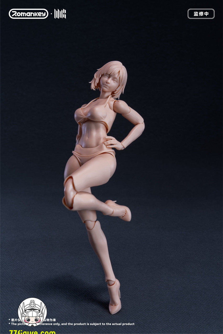 【予約商品】Romankey 1/12 UMS004 Mia 無塗装Ver. 可動女性素体