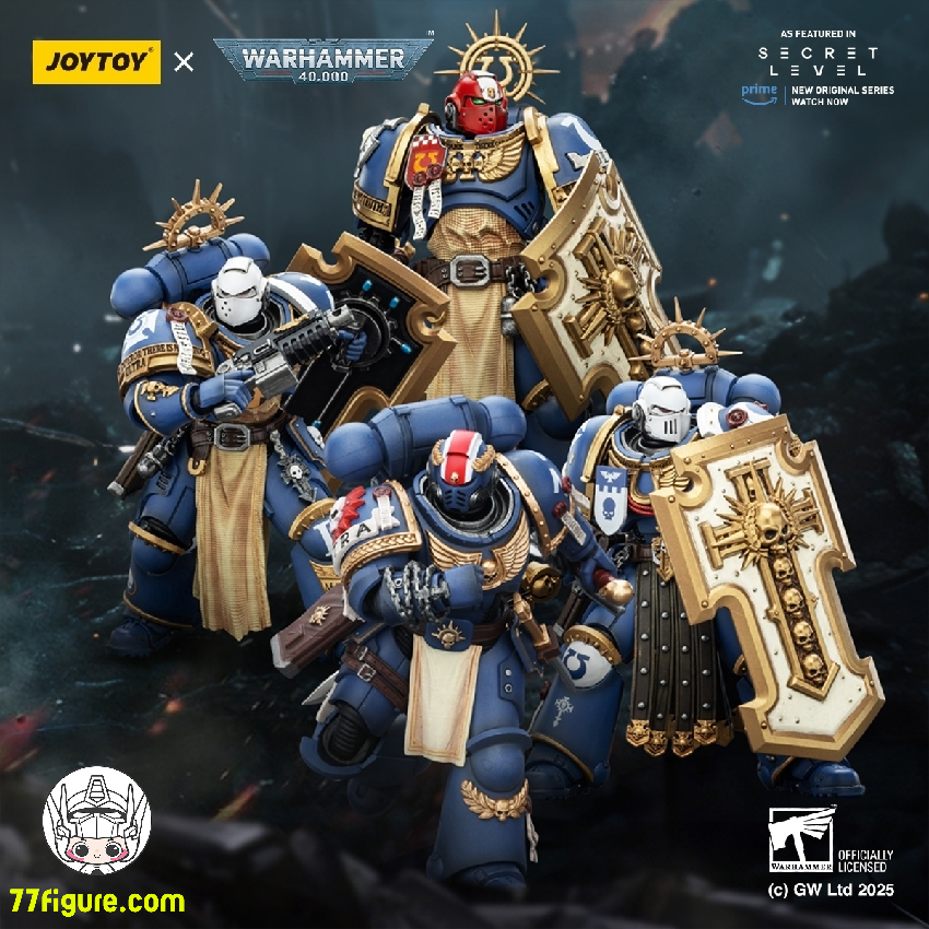 【予約商品】ジョイトイ JoyToy Source 1/18 『ウォーハンマー40K』ウルトラマリーンズ 四体セット 塗装済み可動フィギュア