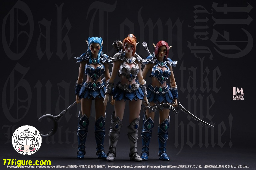 オークタウン フェアリー エルフ ガード Aタイプ アクションフィギュア Lazy Monster Studio 1/12 オーク タウン 妖精 エルフ ガードA