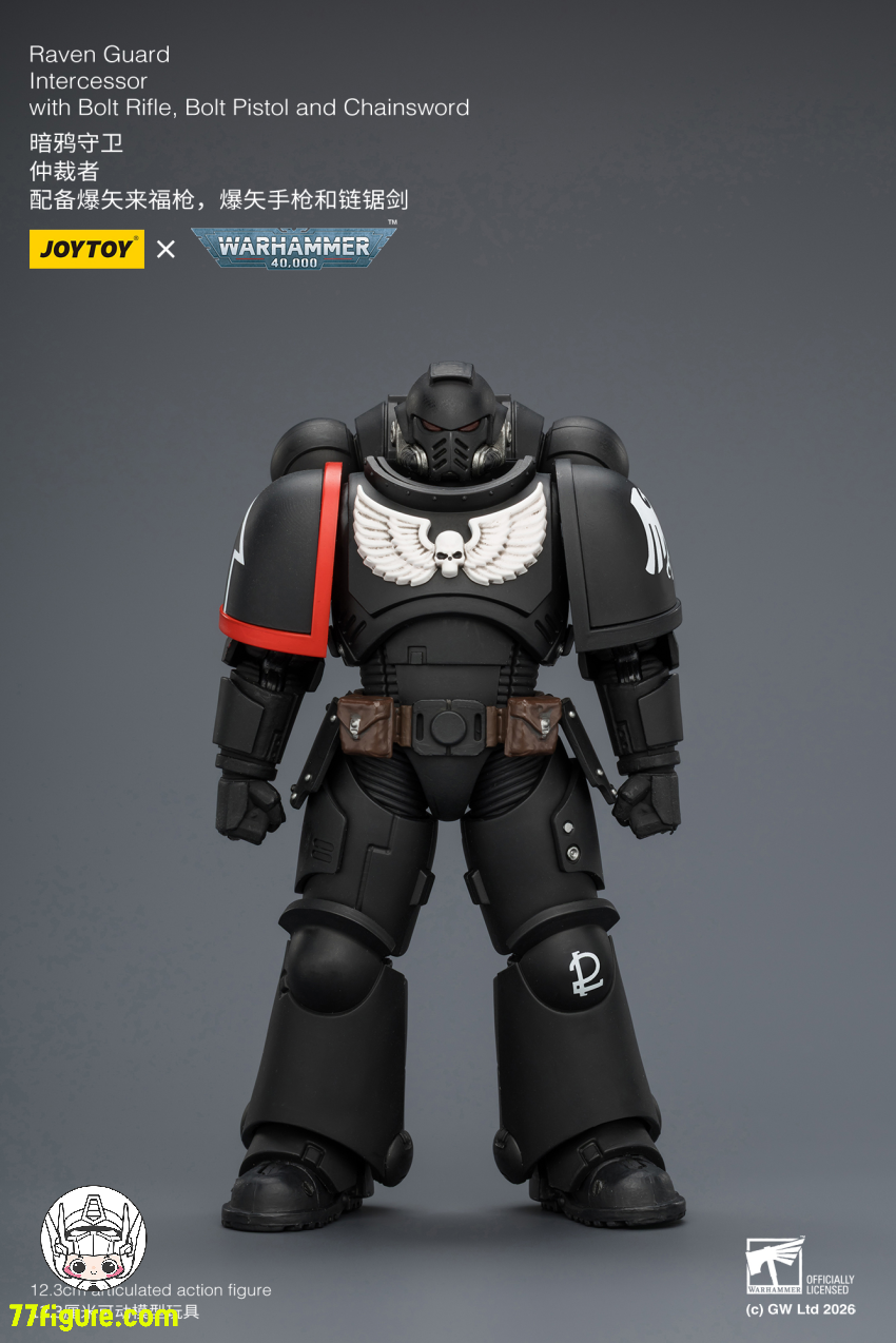 【予約商品】ジョイトイ JoyToy Source 1/18 『ウォーハンマー40K』レイヴンガード インターセッサー ボルトライフル ボルトピストル チェーンソード付き 塗装済み可動フィギュア