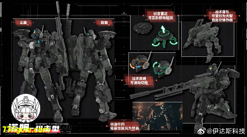 【予約商品】Eddas Technology Nomes スナイパー タイプ プラモデル
