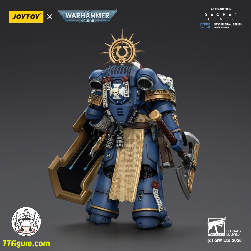 【予約商品】ジョイトイ JoyToy Source 1/18 『ウォーハンマー40K』ウルトラマリーンズ メタウルス パワーアックス ストームシールド プラズマピストル付き 塗装済み可動フィギュア