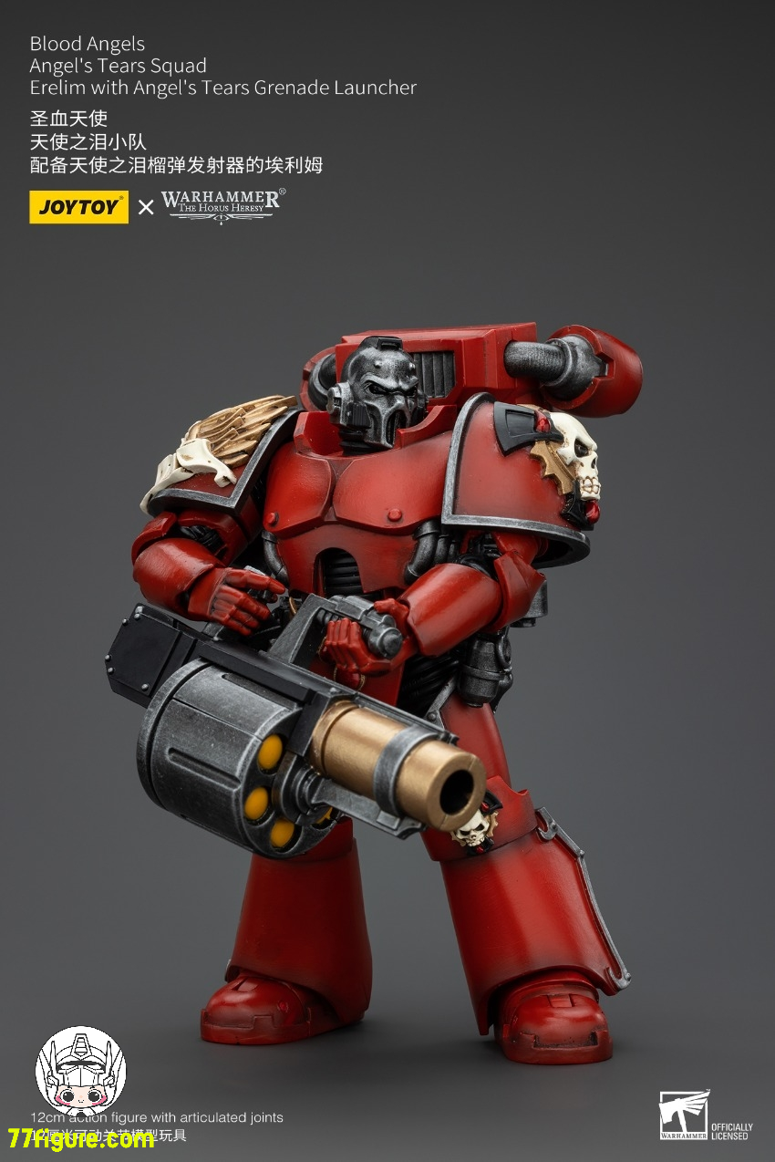 【先行販売】ジョイトイ JoyToy Source 1/18 『ウォーハンマー ホルスの異端』ブラッド エンジェル 天使の涙 部隊 エレリム 天使の涙グレネードランチャー付き 塗装済み可動フィギュア