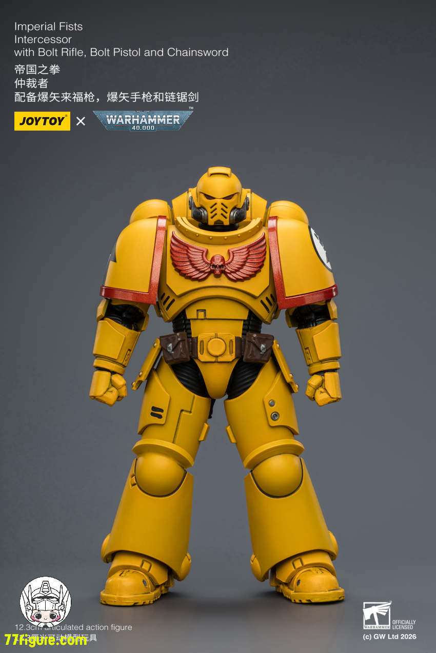 【予約商品】ジョイトイ JoyToy Source 1/18 『ウォーハンマー40K』インペリアル フィスト インターセッサー ボルトライフル ボルトピストル チェーンソード付き 塗装済み可動フィギュア
