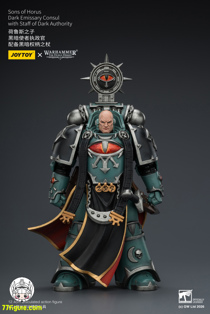 【予約商品】ジョイトイ JoyToy Source 1/18『ウォーハンマー ホルスの異端』ホルスの息子たち 暗黒使者 執政官 暗黒権威の杖付き 塗装済み可動フィギュア