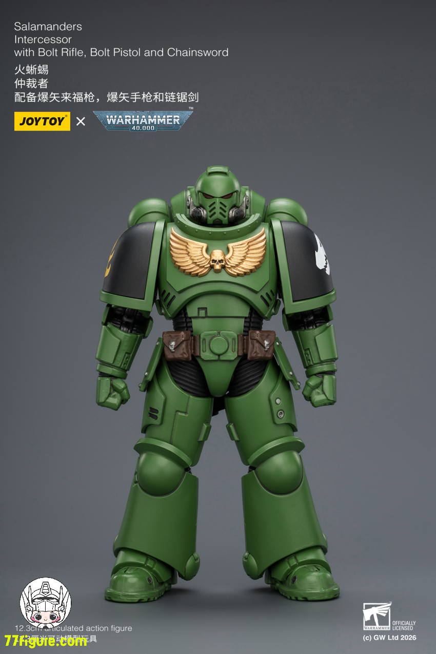 【予約商品】ジョイトイ JoyToy Source 1/18 『ウォーハンマー40K』サンショウウオ インターセッサー ボルトライフル ボルトピストル チェーンソード付き 塗装済み可動フィギュア