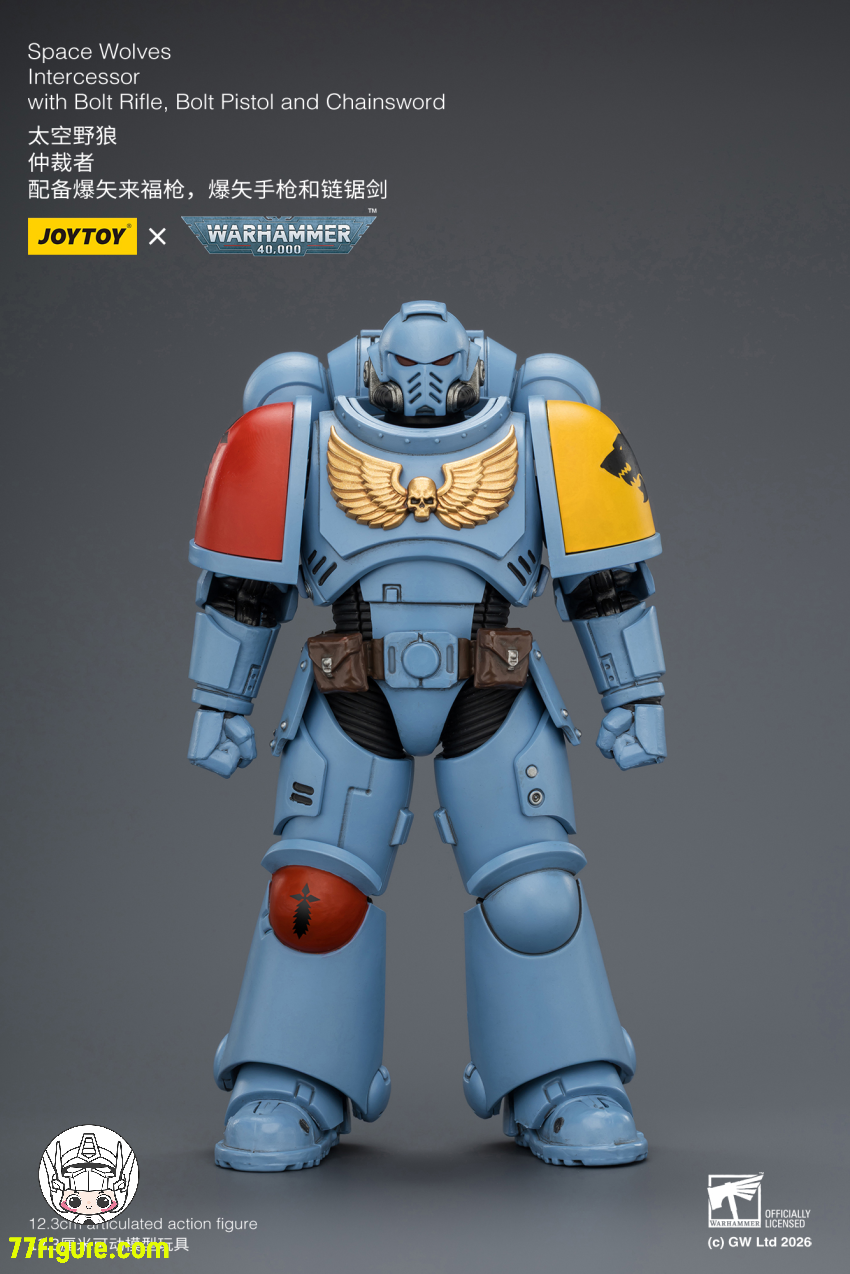 【予約商品】ジョイトイ JoyToy Source 1/18 『ウォーハンマー40K』スペース ウルフ インターセッサー ボルトライフル ボルトピストル チェーンソード付き 塗装済み可動フィギュア