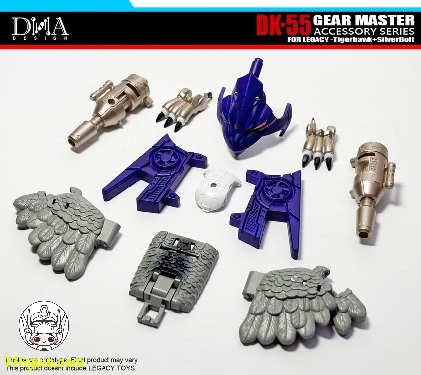 DNA Design DK-55 トランスフォーマー: レガシー ユナイテッド リーダー タイガーホーク & ボイジャー シルバーボルト用 アップグレード キット