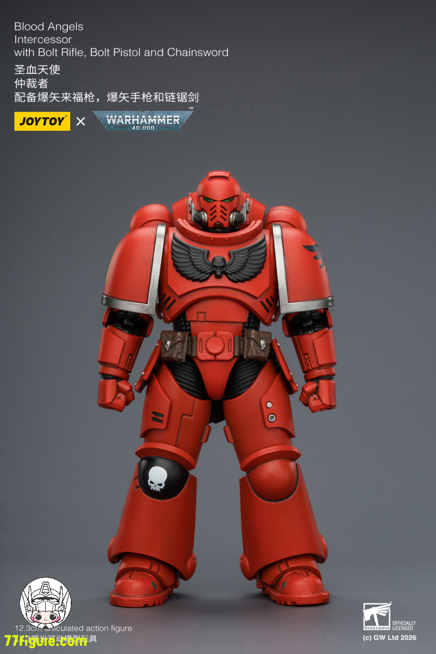 【予約商品】ジョイトイ JoyToy Source 1/18 『ウォーハンマー40K』ブラッド エンジェル インターセッサー ボルトライフル ボルトピストル チェーンソード付き 塗装済み可動フィギュア