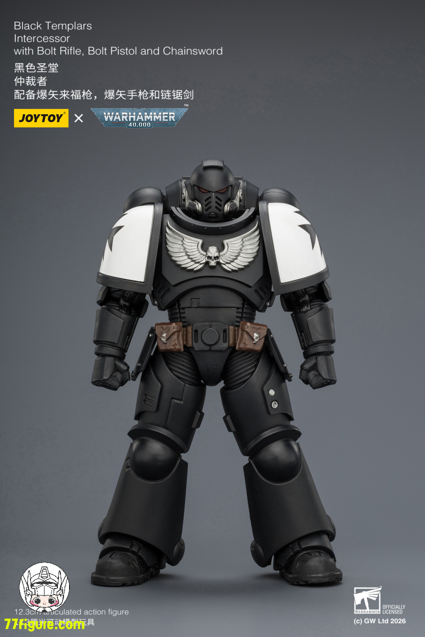 【予約商品】ジョイトイ JoyToy Source 1/18 『ウォーハンマー40K』ブラックテンプラー インターセッサー ボルトライフル ボルトピストル チェーンソード付き 塗装済み可動フィギュア