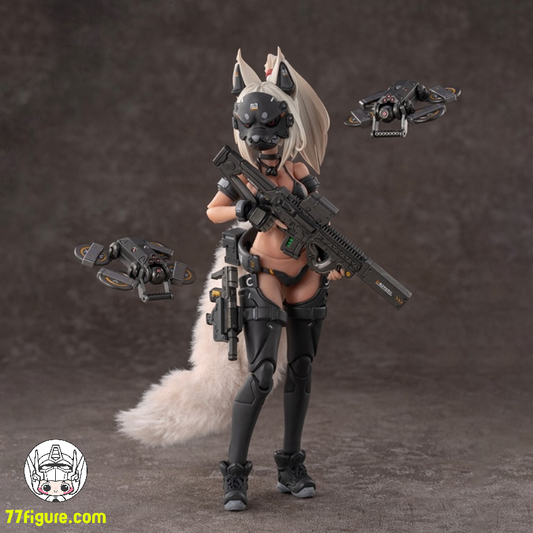 【先行販売】蝸之殻(スネイルシェル)  1/12 タクティカル マスク 水着 キツネ娘 塗装済み可動フィギュア