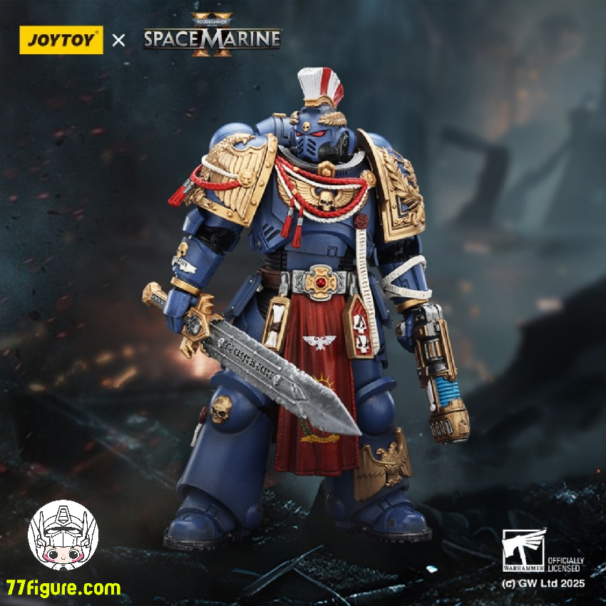 【予約商品】ジョイトイ JoyToy 1/18『ウォーハンマー40K』ウルトラマリーンズ レリック プリムス アーマー プラズマ ピストルとコンバットブレード付き 塗装済み可動フィギュア