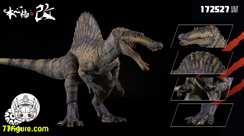 【予約商品】Nanmu Studio 172527 スピノサウルス Supplanter 3.0 グリーンカラー Ver. 塗装済み可動フィギュア