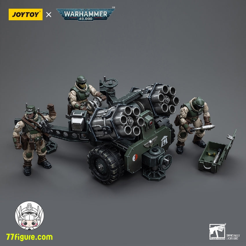 ジョイトイ JoyToy Source 1/18 『ウォーハンマー40K』アストラ・ミリタルム兵器チームとマレウス・ロケット ランチャー 塗装済み可動フィギュア