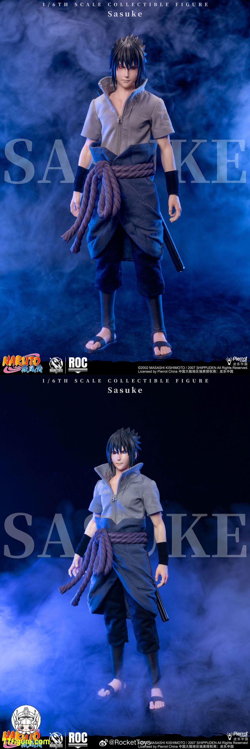 【予約商品】Rocket Toys 1/6 『NARUTO -ナルト-（疾風伝）』うちは サスケ 標準Ver. 塗装済み可動フィギュア