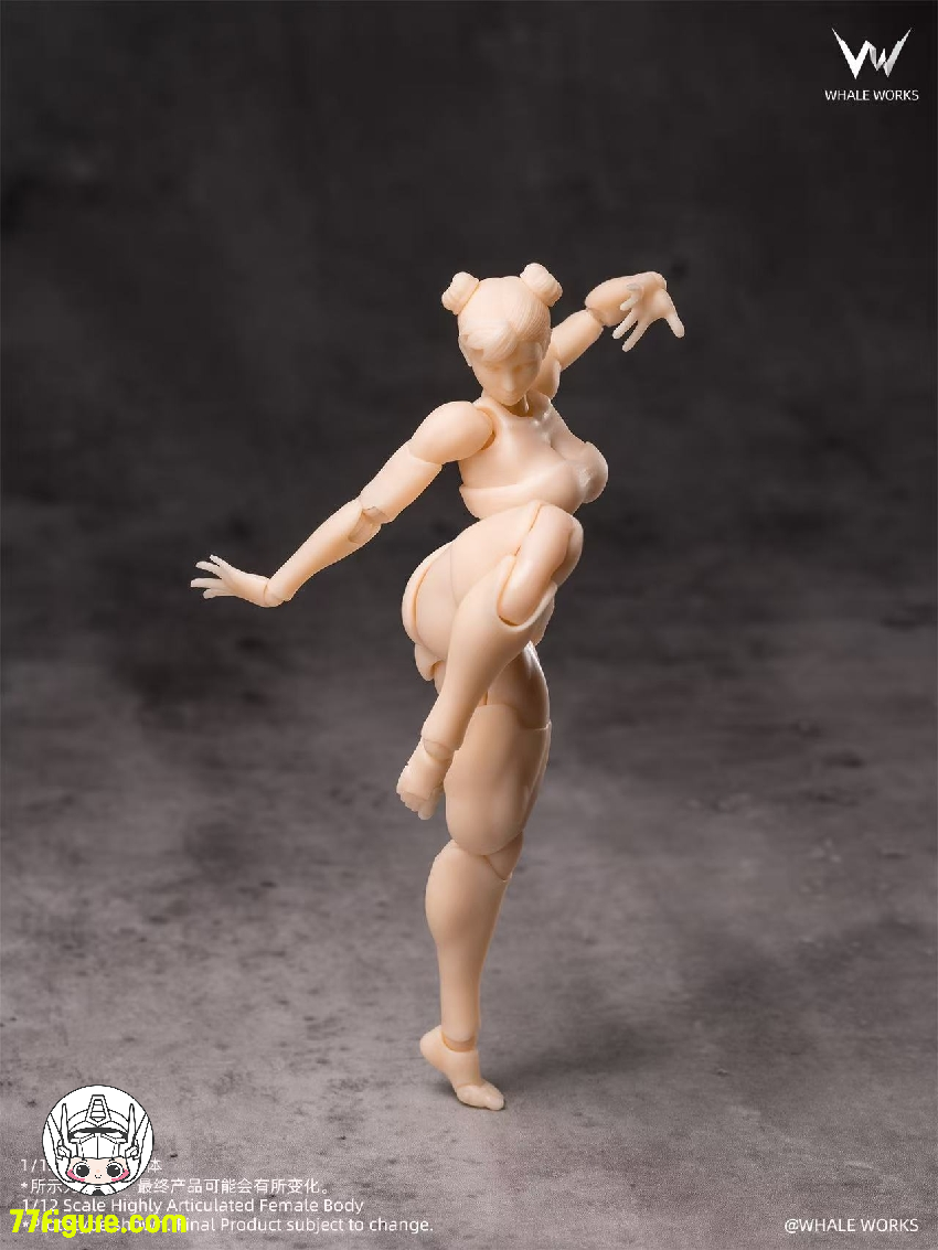 【予約商品】Whale Works 1/12 WW01-A 筋肉質女性 アリア 白肌Ver. 超可動素体