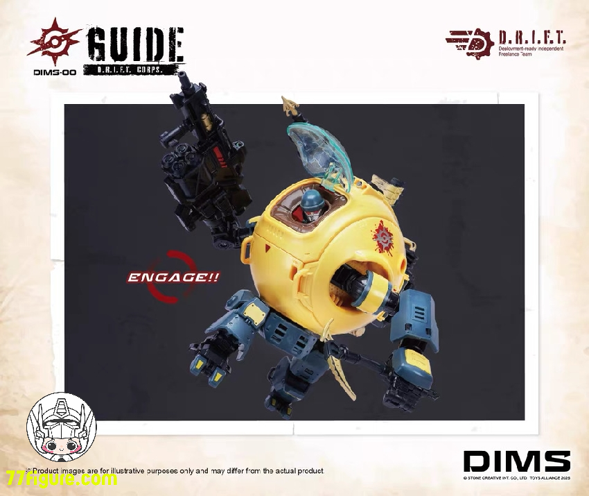 【予約商品】トイズアライアンス 1/18 DIMS-00 ドリフトガイド 塗装済み可動フィギュア