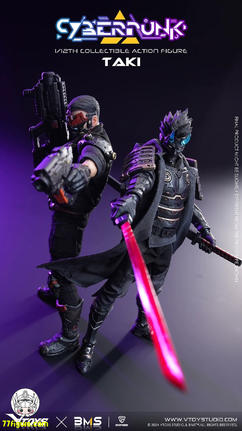 VToys 1/12 VSD010 BMS CF サイバーパンク 武士 滝 塗装済み可動 VToys 1/12 VSD010 BMS CF サイバーパンク 武士 滝 塗装済み可動