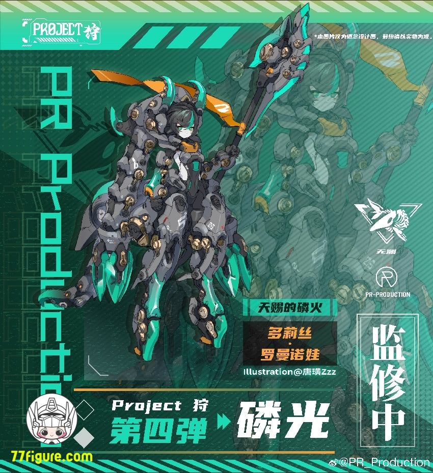 【先行販売】PR Production 1/12 Project 狩 シリーズ B04 燐光 ドリス・ロマノバ プラモデル