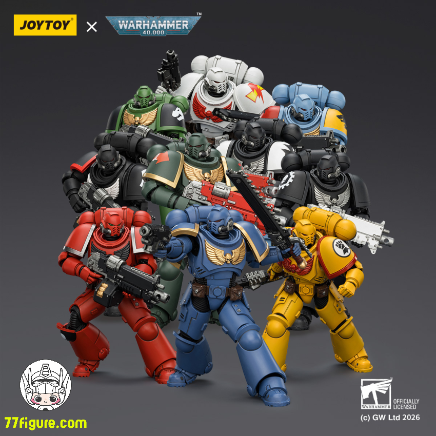 【予約商品】ジョイトイ JoyToy Source 1/18 『ウォーハンマー40K』インターセッサー 十体セット ボルトライフル ボルトピストル チェーンソード付き 塗装済み可動フィギュア