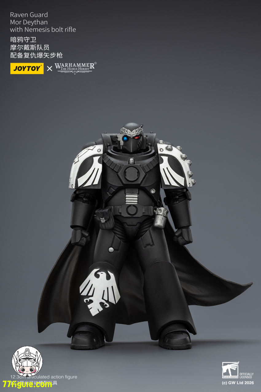 【予約受付終了】ジョイトイ JoyToy Source 1/18『ウォーハンマー ホルスの異端』レイヴンガード モー デイサン ネメシスボルトライフル付き 塗装済み可動フィギュア