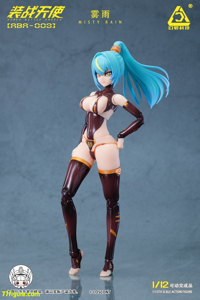 Loscont 1/12 ABA-003『装戦天使』霧雨 塗装済み可動フィギュア