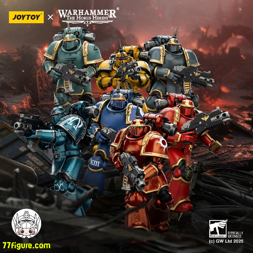 【予約商品】ジョイトイ JoyToy Source 1/18 『ウォーハンマー ホルスの異端』 MK III タクティカル レギオナリー 七体セット塗装済み可動フィギュア