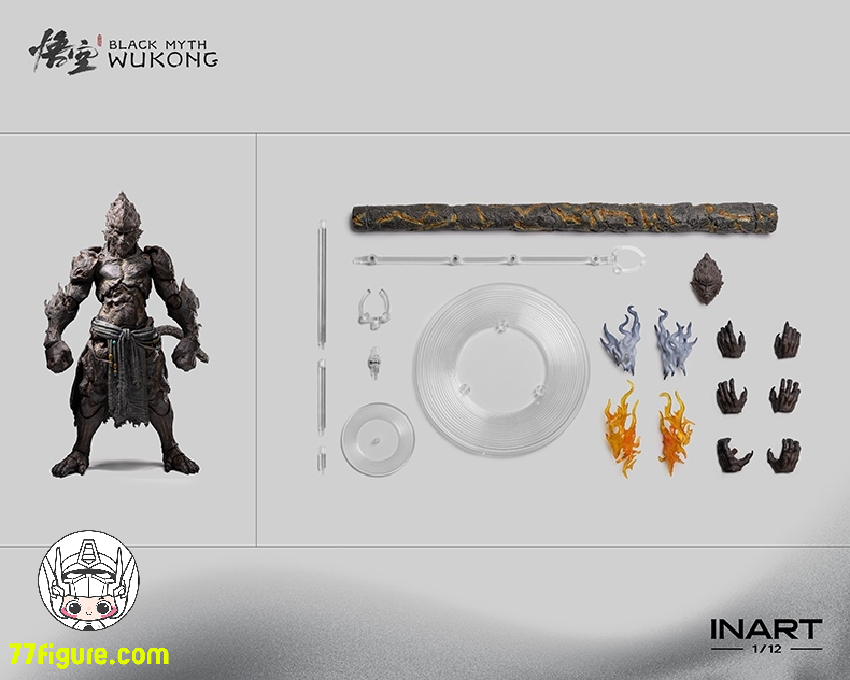 【予約商品】INART 1/12 MAG G0004 ブラックマソン 悟空・石猿 塗装済み可動フィギュア