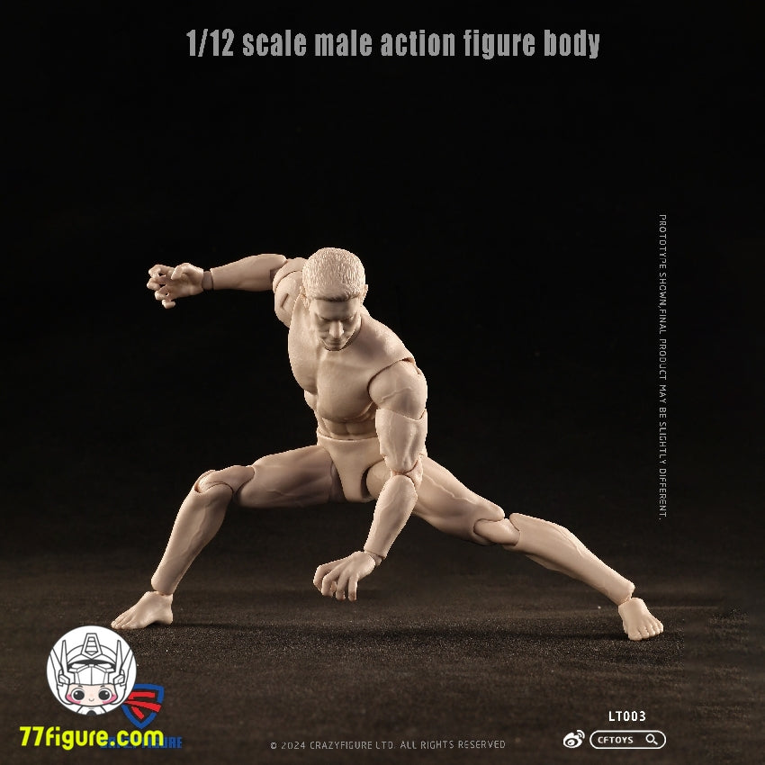 【予約受付終了】Crazy Figure  1/12 LT003 可動男性素体