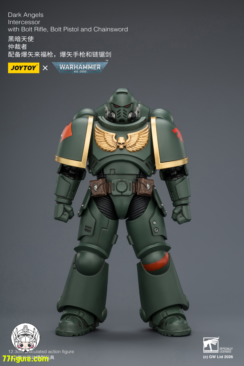 【予約商品】ジョイトイ JoyToy Source 1/18 『ウォーハンマー40K』ダークエンジェル インターセッサー ボルトライフル ボルトピストル チェーンソード付き 塗装済み可動フィギュア