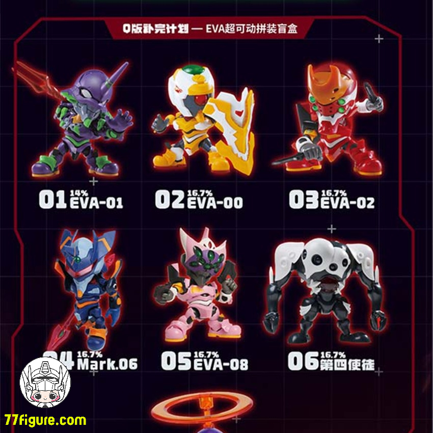 【予約商品】SOSKILL X 新世紀エヴァンゲリオン SSK-EVA-01 ブラインドボックス（全6種セット） プラモデル