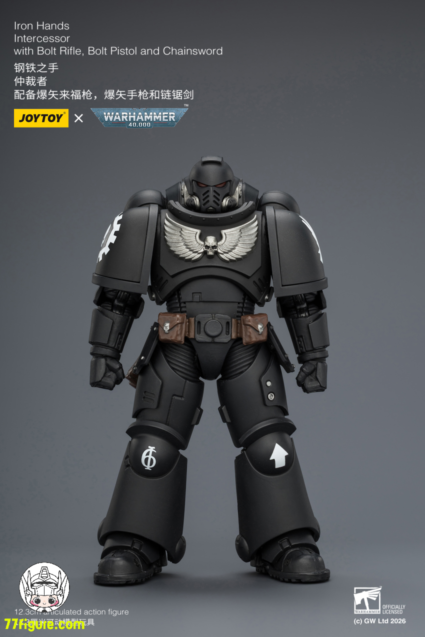 【予約商品】ジョイトイ JoyToy Source 1/18 『ウォーハンマー40K』アイアンハンズ インターセッサー ボルトライフル ボルトピストル チェーンソード付き 塗装済み可動フィギュア