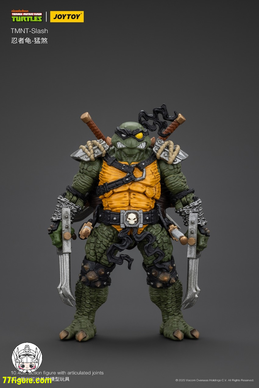 【先行販売】JoyToy 1/18 ティーンエイジ  ミュータント ニンジャ タートルズ 『TMNT 』スラッシュ 塗装済み可動フィギュア