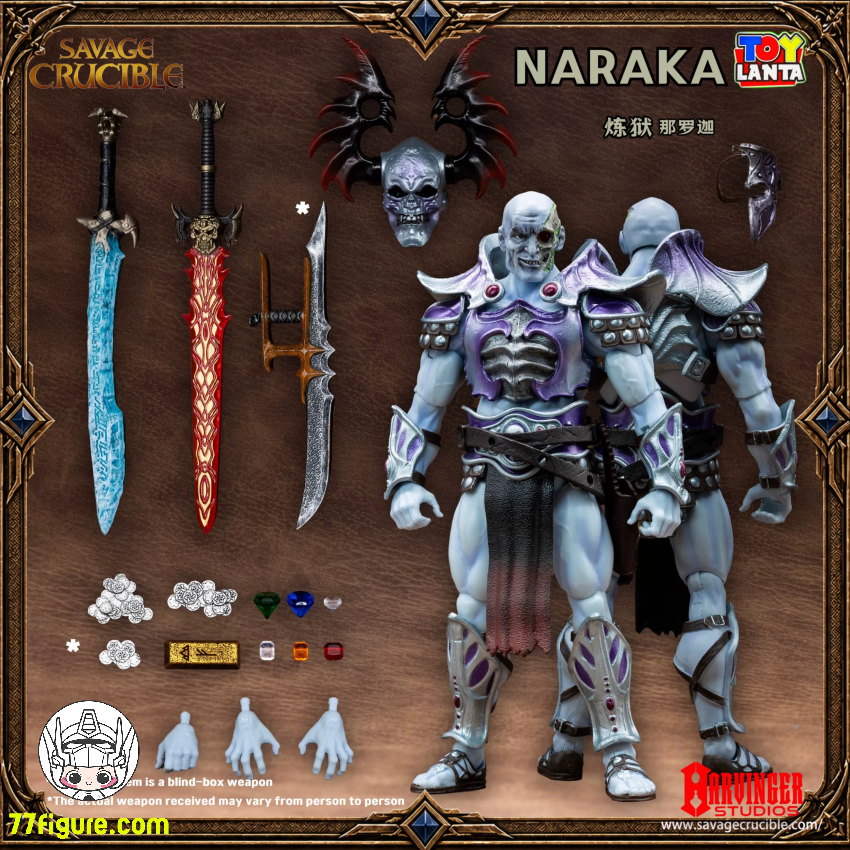 Harvinger Studios 1/12 サヴェッジ・クルーシブル 不死のナラカ 塗装済み可動フィギュア